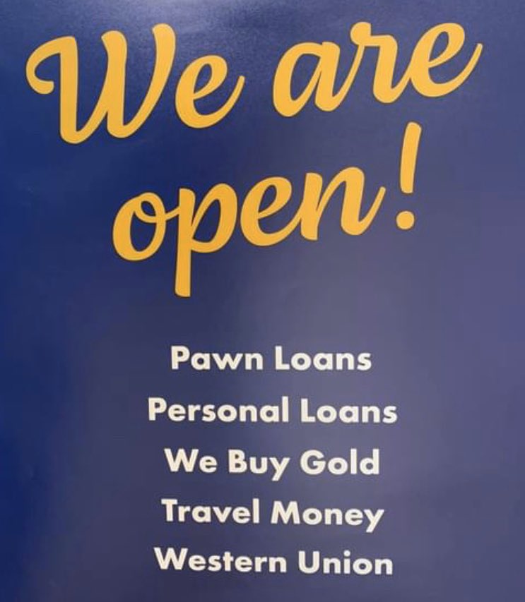 H&T Pawnbrokers is open and following Covid-19 government guidelines. If you need advice before travelling to the store then call the team on 0141 647 6040 #sellgold #shoplocal #buylocal @HTPawnbrokers