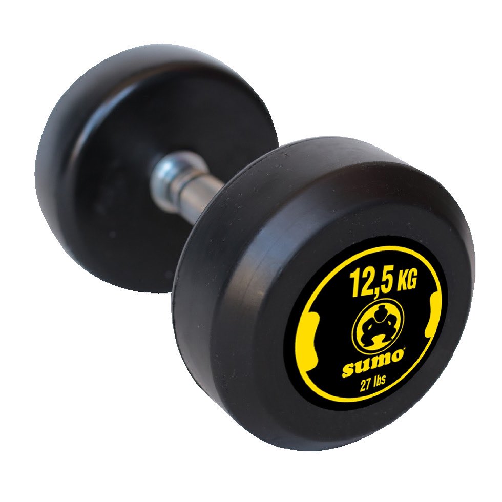 SporSumo's tweet image. #sumospor #dambıl #sporekipmanları #fitness #vücutgeliştirme #dumbbell #egzersiz #istanbul #türkiye #crosfit #egzersiz 
SUMO Profesyonel Olimpik Kauçuk Dumbell (1 Adet. 12.5 Kg. Orta Tutma Kısmı 14cm.Krom Kaplı Bar. 7mm. Kalınlığında  1. Sınıf kauçuktan imal edilmiştir.