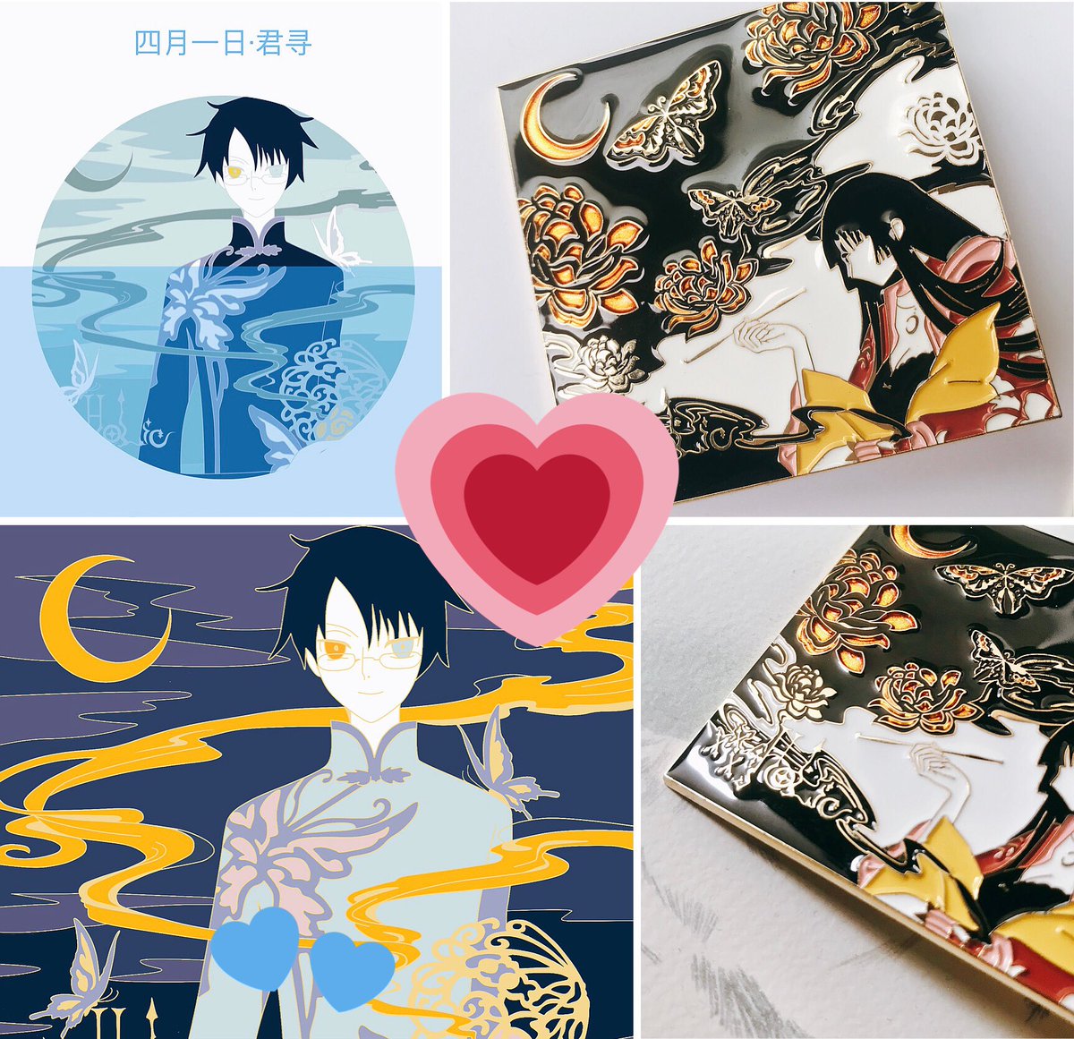 Ying09290663's tweet photo. #뱃지홍보 
Watanuki💗Yuuko
https://t.co/2hgVmC8cE9

The size of watanuki will be the same as Yuuko: available for preorder from the above link. For Yuuko, there are still some amount in stock. Feel free to DM if having any queries~❤️ https://t.co/ry8gNatw1H