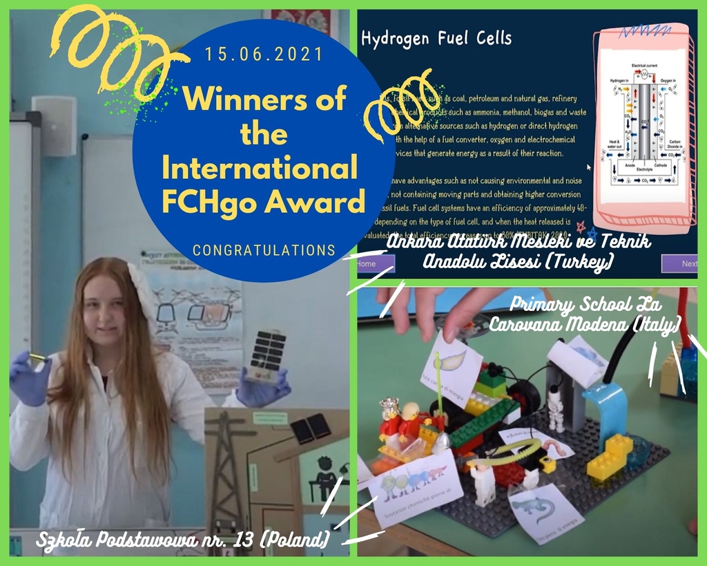 📣 We are proud to present the winners of the  #FCHgoAward:

Age 8-11 | Primary School La Carovana Modena (Italy)
Age 12-14 | Szkoła Podstawowa nr. 13 (Poland)
Age 15-18 | Ankara Atatürk Mesleki ve Teknik Anadolu Lisesi (Turkey)

Thanks to all paticipants!
fchgo.eu/news/winners-o…