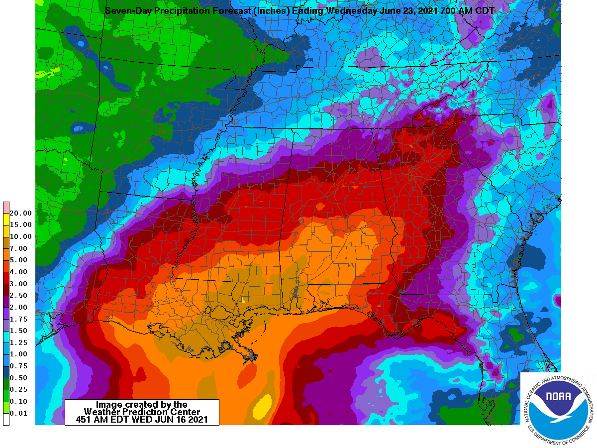 South Mississippi Forecast 6/16/21 Calm through Friday, Invest 92L