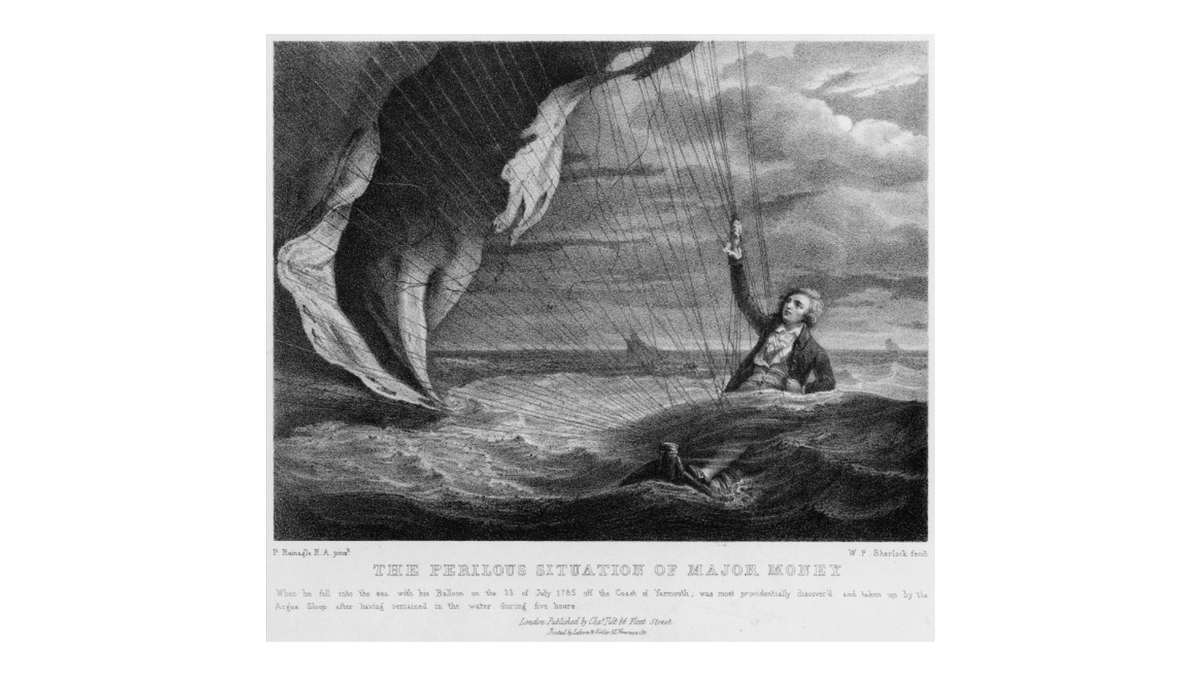 BeginsHistory's tweet photo. Major Money, who in 1785 ascended from #Norwich in his balloon, only to be carried away by an 'improper current' which deposited him in the sea off Yarmouth.
Do you have memories of tech letting you down? Who could you #JustCall to reminisce?
https://t.co/iR4B840ikL
#HBAHTech https://t.co/B0yZfvkPtU