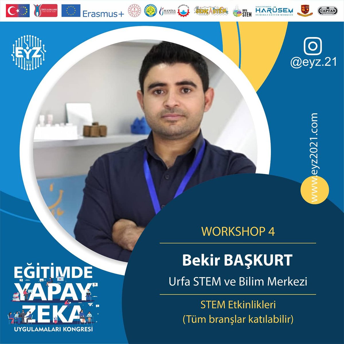 🚨Workshop'larımıza katılmayı unutmayınız🚨

🔗eyz2021.com/workshop-kayit

<a href="/hrumedya/">Harran Üniversitesi</a> <a href="/bayaredutr/">X</a> <a href="/sanliurfammem63/">Şanlıurfa İl Milli Eğitim Müdürlüğü</a> <a href="/gencstem/">Genç Stem</a> <a href="/harusemharran/">HARÜSEM</a> <a href="/BekirBaskurt63/">Bekir BASKURT</a>
<a href="/abdurrahimsrgn/">Abdurrahim SARGIN</a>

#workshop #YapayZeka #egitimdeyapayzeka #eğitimdeteknoloji #eğitimteknolojileri #eğitimdeyapayzeka #STEM
