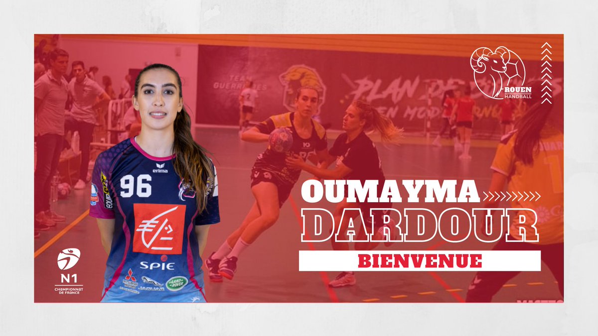 ✍🏼 Oumayma #Dardour, seconde recrue du <a href="/RouenHandball/">Rouen Handball</a> !

En provenance du Havre, l'internationale Tunisienne rejoint le collectif de David Ruch au poste d'arrière droite ! 

Bienvenue Oumayma !

Plus d'infos ▶️ bit.ly/3wwRvAv
#Rouen #Handball #VibrezRHB