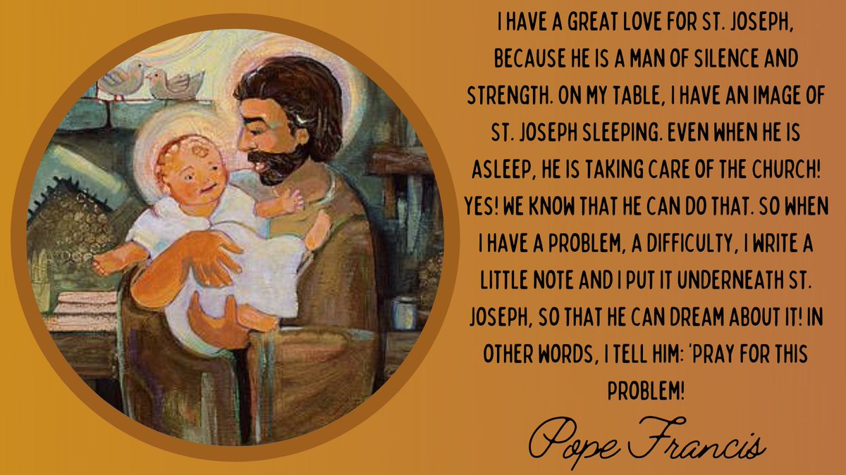 CathEdService's tweet photo. Perhaps if you have any worries or concerns today you could write them down and place your notes next to a statue or picture of St Joseph?
How can you #BeLikeJoseph and help to alleviate the worries of those you know? https://t.co/8MjwyIZS4O