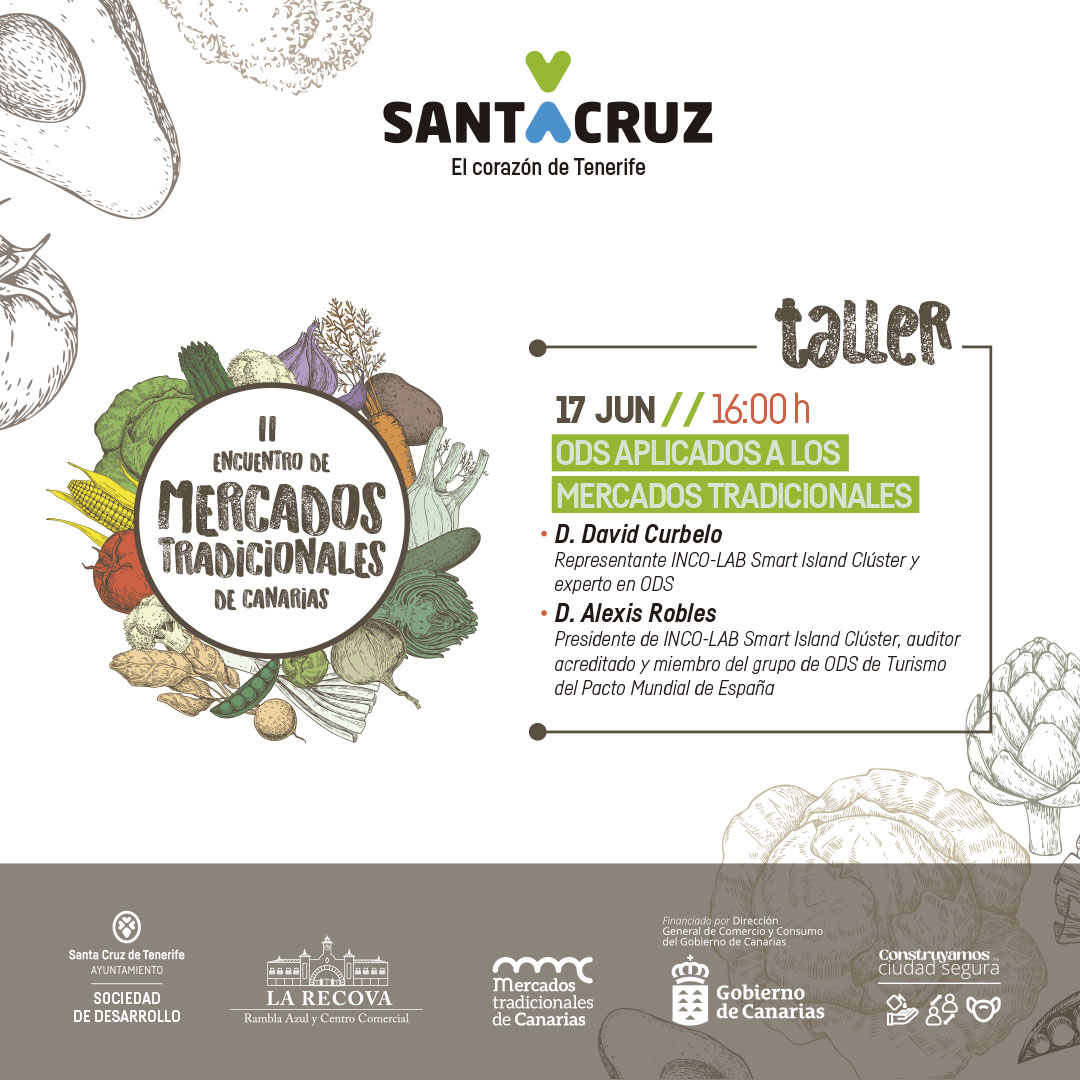 En el II Encuentro de Mercados Tradicionales de Canarias,  <a href="/robleshormigo/">Alexis Robles</a> y <a href="/dcurper/">David Curbelo, PhD</a>, profesionales de @incolabsmart, hablarán sobre cómo aplicar los Objetivos de Desarrollo Sostenible a los mercados tradicionales. ⁣

🎥 bit.ly/MercadosTradic…
-
Financiado por @EcoGobCan.