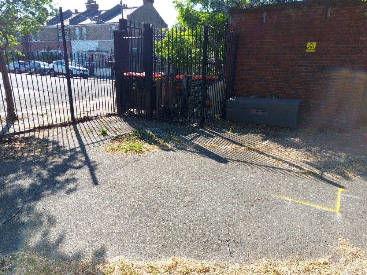 NPBigLocal's tweet image. The markings for the concrete pads that will be installed in Russell Park next week are down. This marks the exciting first stage of the new office space we're creating in Noel Park to deliver our Changing Gears Project, coming this summer. Watch this space!