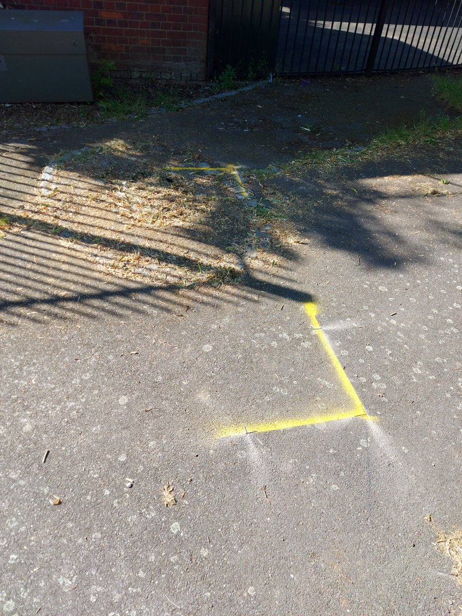 NPBigLocal's tweet image. The markings for the concrete pads that will be installed in Russell Park next week are down. This marks the exciting first stage of the new office space we're creating in Noel Park to deliver our Changing Gears Project, coming this summer. Watch this space!
