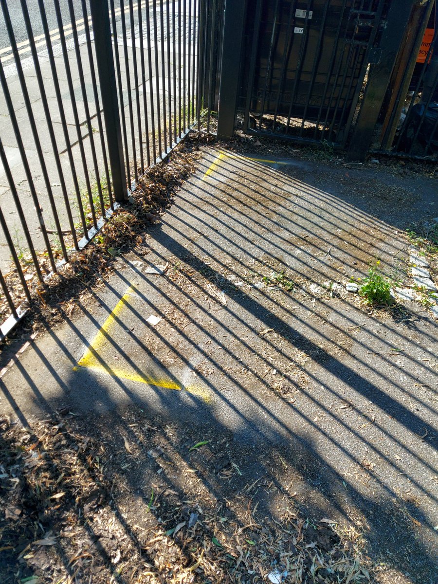 NPBigLocal's tweet image. The markings for the concrete pads that will be installed in Russell Park next week are down. This marks the exciting first stage of the new office space we're creating in Noel Park to deliver our Changing Gears Project, coming this summer. Watch this space!