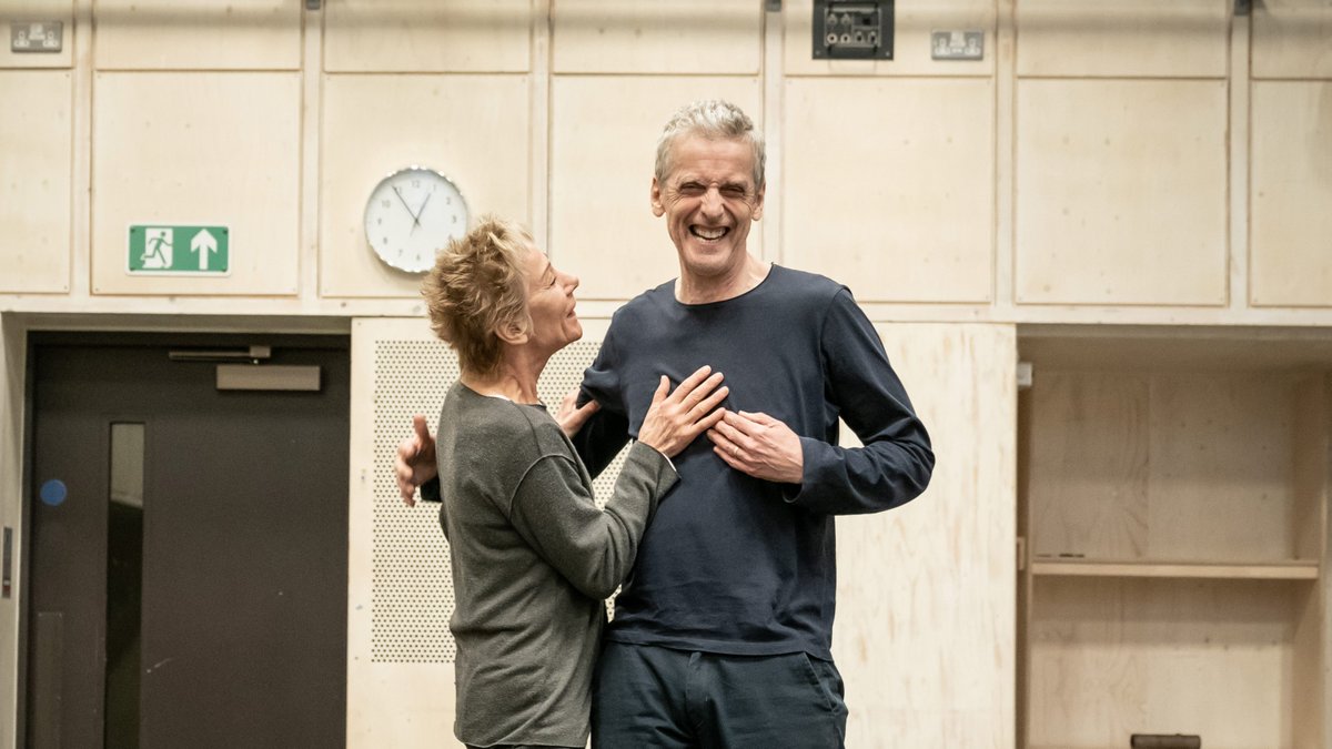 Photos: Peter Capaldi and Zoë Wanamaker in rehearsals for West End Constellations whatsonstage.com/london-theatre…