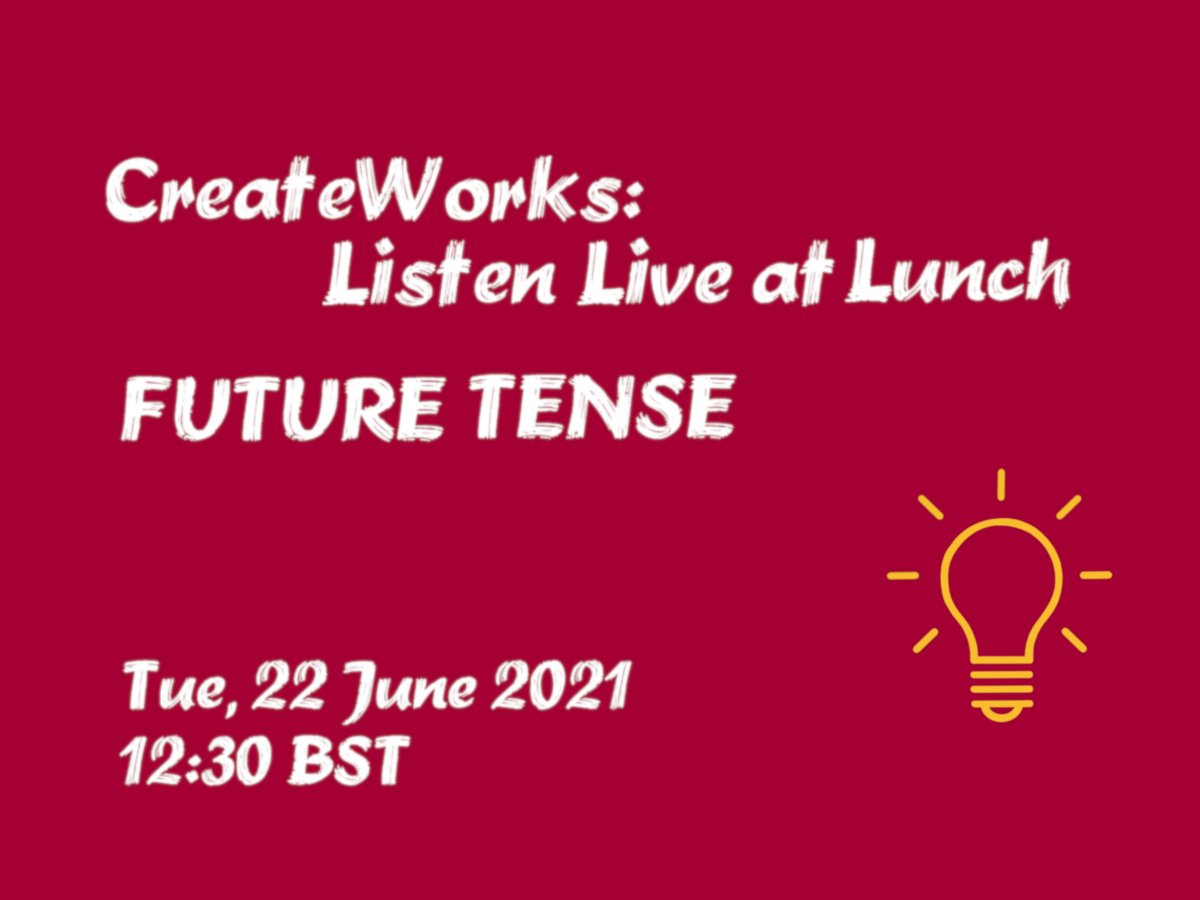 SchoolOfEng_UoE's tweet image. 1/2 - Listen Live at Lunch: The Future Tense Collection 

Kicking off our #CreateWorks audio dramas launch events next week, we’re looking to an uncertain future with stories exploring the challenges of a rapidly changing world...