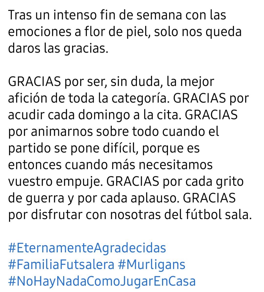 Murchante_FS's tweet photo. 💙GRACIAS💙 https://t.co/7oCjRyLFD8