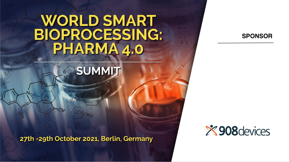 CparityE's tweet photo. We are pleased to welcome on board @908devices our sponsor for the upcoming World Smart Bioprocessing: Pharma 4.0 Summit. Taking place on the 27th- 29th of October 2021 at Berlin,Germany!

To learn more visit https://t.co/NnqzfHg8Eu https://t.co/SyYM92u7OB