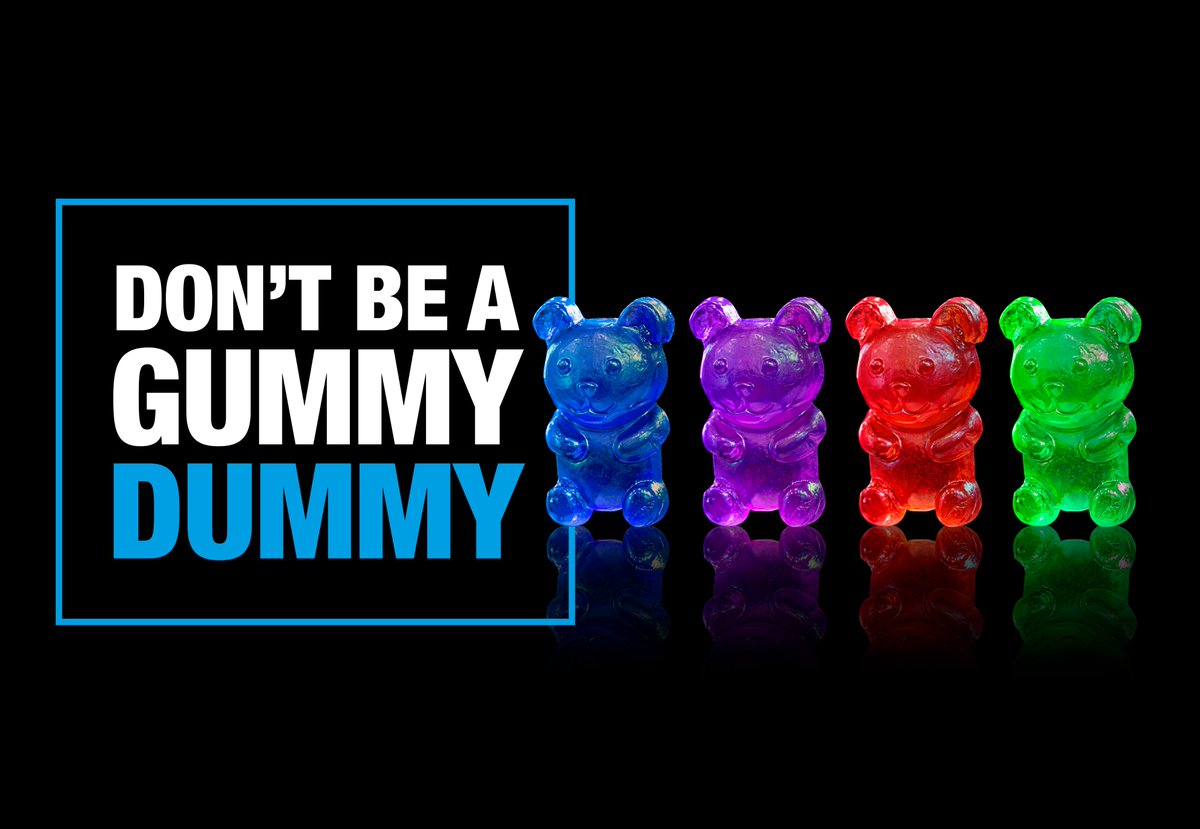 DesignIncUK's tweet image. Don't Be A Gummy Dummy.
Educating children on the danger of cannabis 'edibles'.
#edibles #cannabiscandy #gummyjellies #gummybears
bit.ly/3vvrtfC