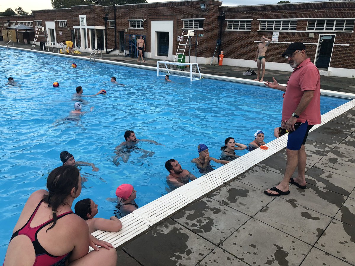 slscwaterpolo's tweet photo. Great shot of the club and Coach Steve with our newbies last night @Brockwell_Lido #waterpolo More fun weekly and Thursdays @slsclido - https://t.co/rrqNMkrJ9I #brixton #brockwelllido #lidolife #hernehill #dulwich #swimming #southlondon https://t.co/sVfHrva721