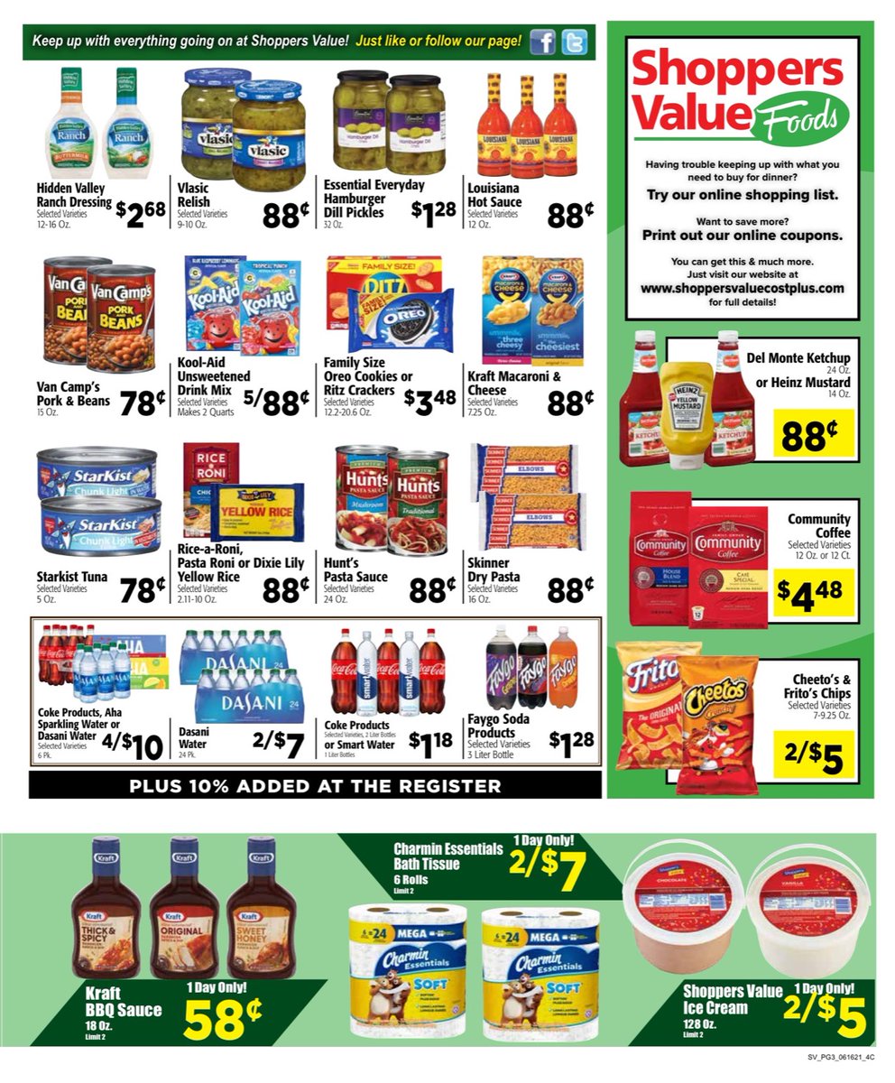 ShoppersValue's tweet photo. Check out our weekly ad for great savings!
https://t.co/DkEy6PWS4r https://t.co/SUFUEUy5DO