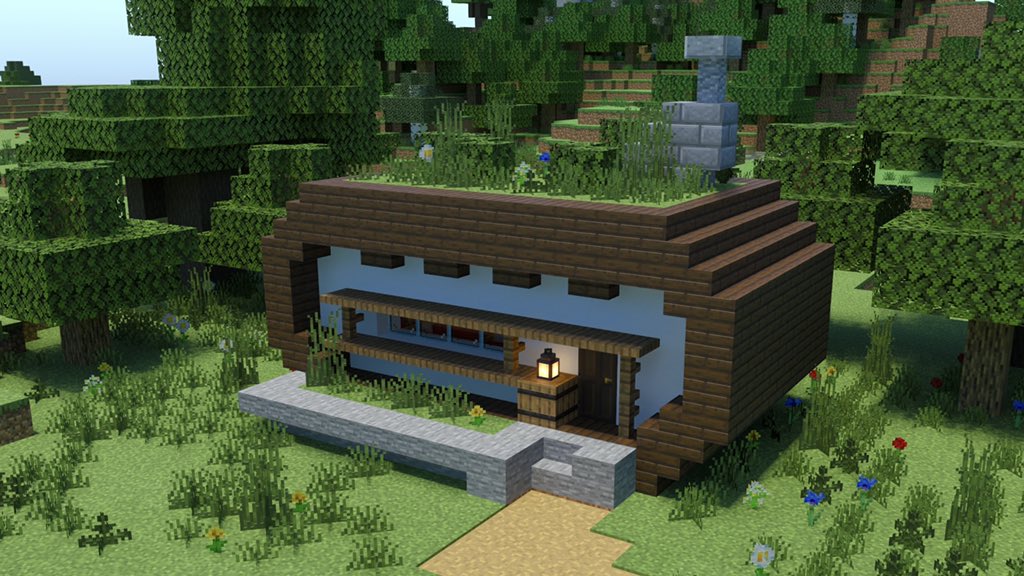 Kogumapro こぐまぷろ A Twitter 今日はドーム型の家を作りました マイクラ Minecraft建築コミュ マインクラフト Minecraft バニラ建築学部