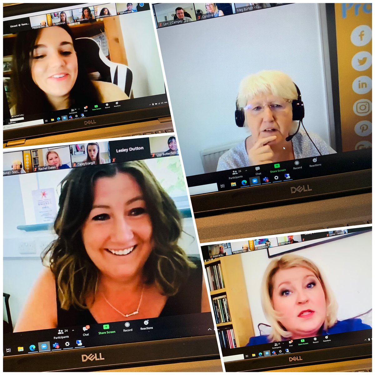 sinead_sopala's tweet image. What is @MidYorkshireNET all about? Well I can say it’s about being connected with some fabulous people &amp;amp; her are some of my favs from today’s virtual event - @helenmervill @RamsdensLLP @SoProJanet @rachaelsulley @InspiredYks #keepnetworking