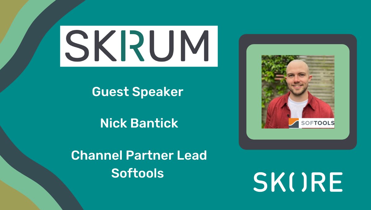 SkoreApp's tweet image. Today we get to reveal our second guest speaker for next Thursday&apos;s Skrum! We are so pleased that Nick Bantick, Channel Partner Lead at @softools will be joining our guest panel. Register for your free place here   zurl.co/VfZC  #transformation #change #digital