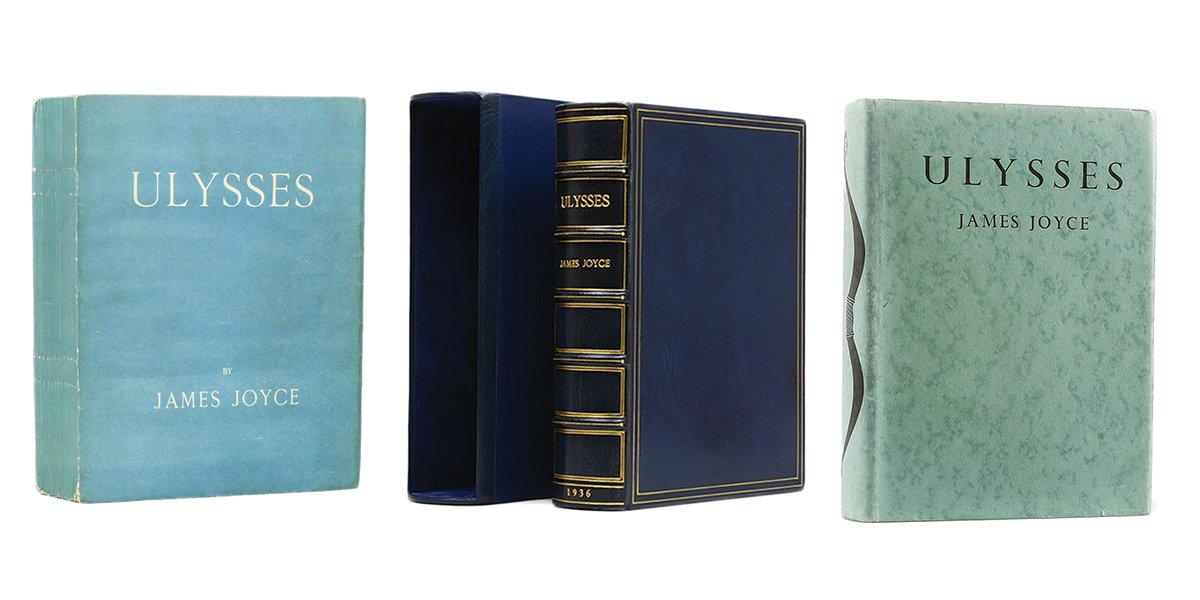 Antiquarian Booksellers' Association (@abararebooks) on Twitter photo A few #Bloomsday selections from our members!
Bloomsday celebrates Thursday 16 June 1904, the day depicted in James Joyce’s novel Ulysses. The day is named after Leopold Bloom, the central character in Ulysses.
📸 (L-R) <a href="/jonkersrarebook/">Jonkers Rare Books</a>, <a href="/PHrarebooks/">Peter Harrington</a>, <a href="/MaggsBros/">Maggs Bros. Ltd.</a> A few #Bloomsday selections from our members!
Bloomsday celebrates Thursday 16 June 1904, the day depicted in James Joyce’s novel Ulysses. The day is named after Leopold Bloom, the central character in Ulysses.
📸 (L-R) <a href="/jonkersrarebook/">Jonkers Rare Books</a>, <a href="/PHrarebooks/">Peter Harrington</a>, <a href="/MaggsBros/">Maggs Bros. Ltd.</a>