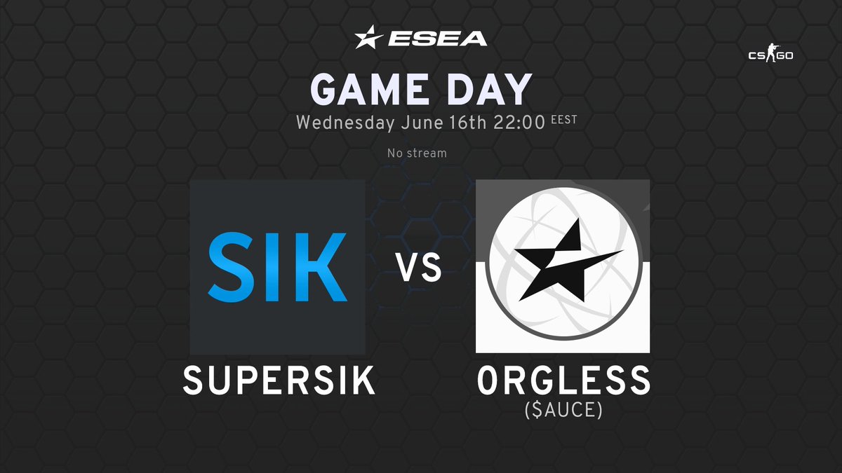 Game day!

Our CSGO ESEA continues tonight at 22:00 EEST.
We take on 0rgless (UK) who are 6-6. 

CSGO – ESEA intermediate
🆚 0rgless ($AUCE) 🇬🇧
🕣 22:00 EEST
🗺️ De_dust2
📺 Grab your GOTV IP from: play.esea.net/teams/8763260

#sik #esportsfi #csgo #ESEA