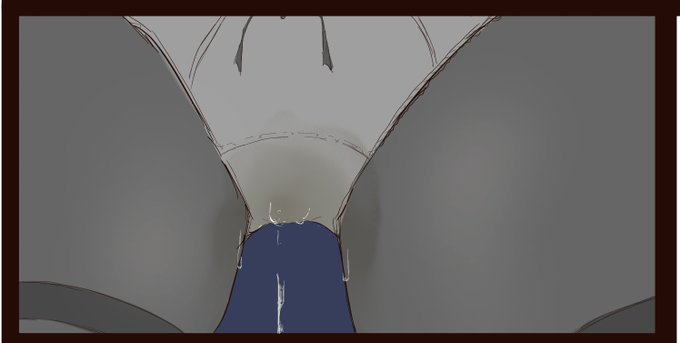 タイツ越しのチビりパンツ… 