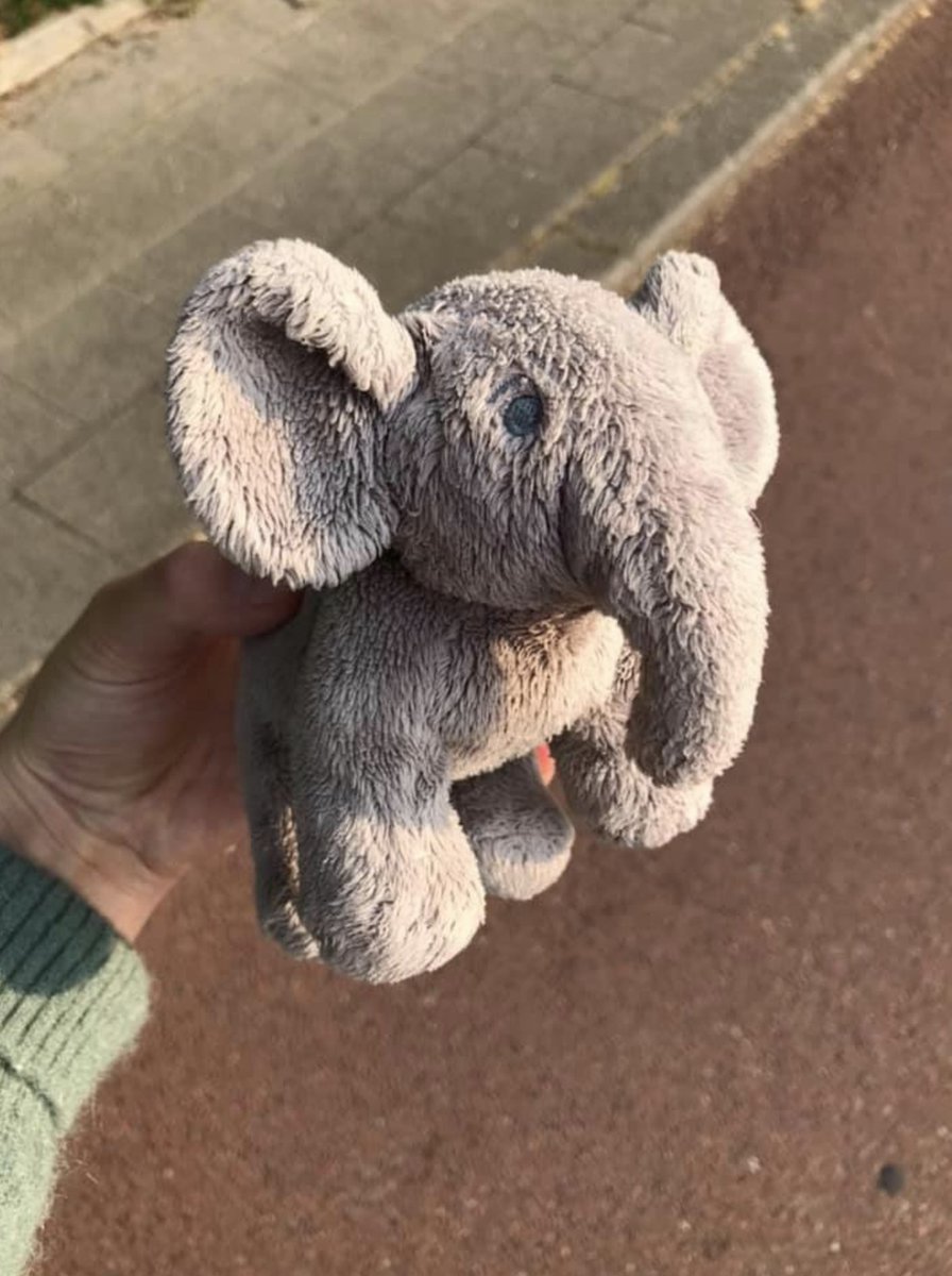 FOUND: Stuffed Elephant. Long shot, but found this super cute baby elephant on my way to <a href="/erasmusuni/">Erasmus University</a>. I remember my sister losing her stuffed toy and crying her eyes out for days. Let's try to reunite it with its owner! 🐘
Location: De Esch, Rotterdam