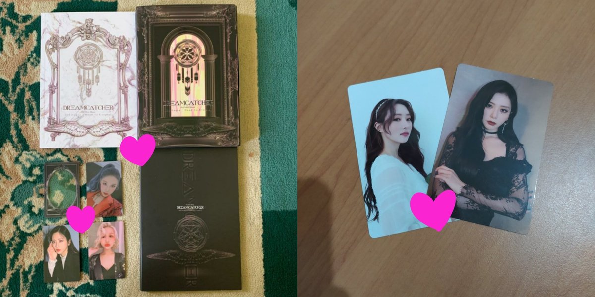 shxxajgg's tweet photo. Bantu rt yaa :( WTS album Dreamcatcher Dystopia : Road To Utopia K ver unsealed fullset &amp; Photocard Jiu sua. Album ada demage di cover, bisa keep 25.6, kalau mau nanya nanya bisa DM yaa, BU soalnya :" https://t.co/0MkmYa0CJQ