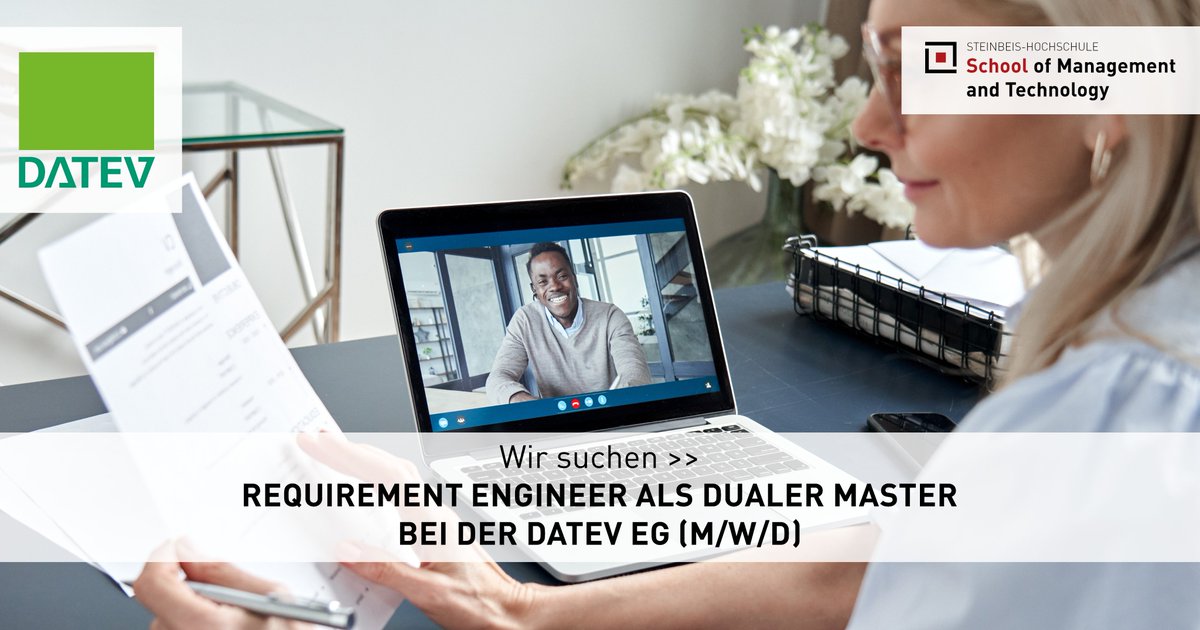 steinbeis_smt's tweet image. Du willst Konzepte mit Softwareentwicklern und Test Engineers erarbeiten &amp;amp; umsetzen? Für @DATEV sind wir auf der Suche nach einem Requirement Engineer (m/w/d) als dualer Master. Interesse? Bewerbung: bit.ly/3g3cN2Q
#it #dualesstudium #masterprogramm