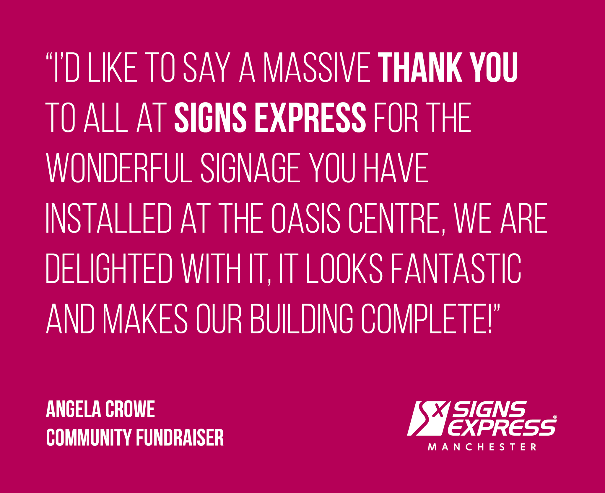 Signs Express Manchester on Twitter "oasisgorton came to us to assist them in getting planning