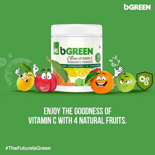 bGREEN_in's tweet photo. Start your day right, with a boost of energy! Enjoy the fruity blast of Vitamin C with Amla, Acerola Cherry, Lemon, Orange, and 100% RDA of Zinc. 
Try our Vitamin C Immunity Powder to stay safe in these trying times.
#immunity #immunitybooster #bgreen #immunitysources #amla https://t.co/unnYgO96jh