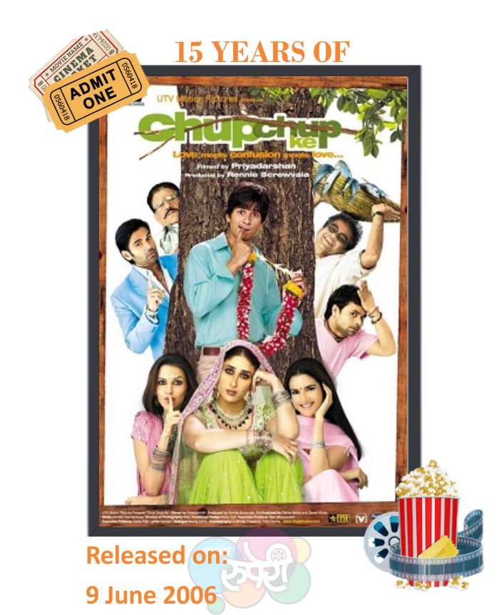 This Day That Year! #ChupChupKe 

#ShahidKapoor #KareenaKapoor 
#SunielShetty #NehaDhupia 
#PareshRawal #OmPuri 
#ShaktiKapoor #RajpalYadav 
#AnupamKher 

#Priyadarshan #HimeshReshammiya 
#Sameer 

#15YearsOfChupChupKe  

@SirPareshRawal @rajpalofficial 
@AnupamPKher