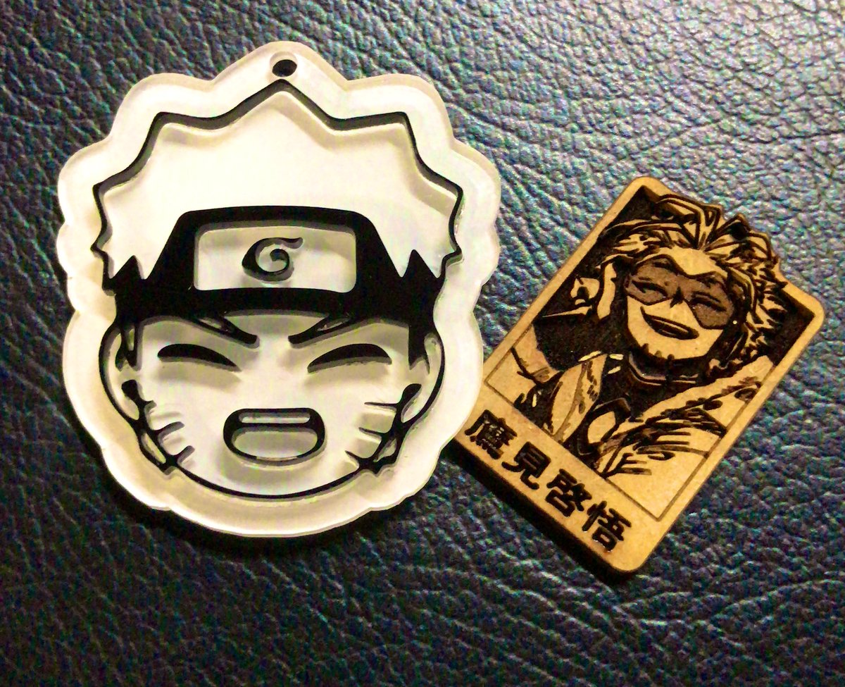 PeachesbytheSea's tweet photo. Sometimes itβs fun to just laser stuff for your friends. ππ
#glowforge
#laserfun
#lasercraft
#manga
#anime
#MyHeroAcademia #Hawks #NARUTO https://t.co/7LOFgYKoZs