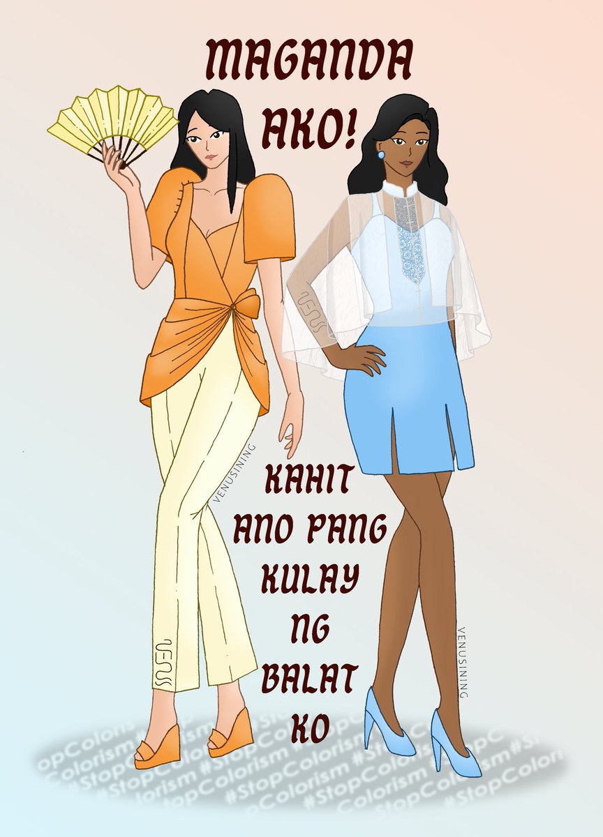 venusining's tweet photo. Colorism (n.) - having preferential treatment of same-race people solely based on their skin color.
~~
Made this for our cpar subject :3 btw the font I used is called "Dangwa" by Aaron Amar ฅ'ω'ฅ
.
#stopcolorism #artph #digitalart https://t.co/mDqcg1cGz3