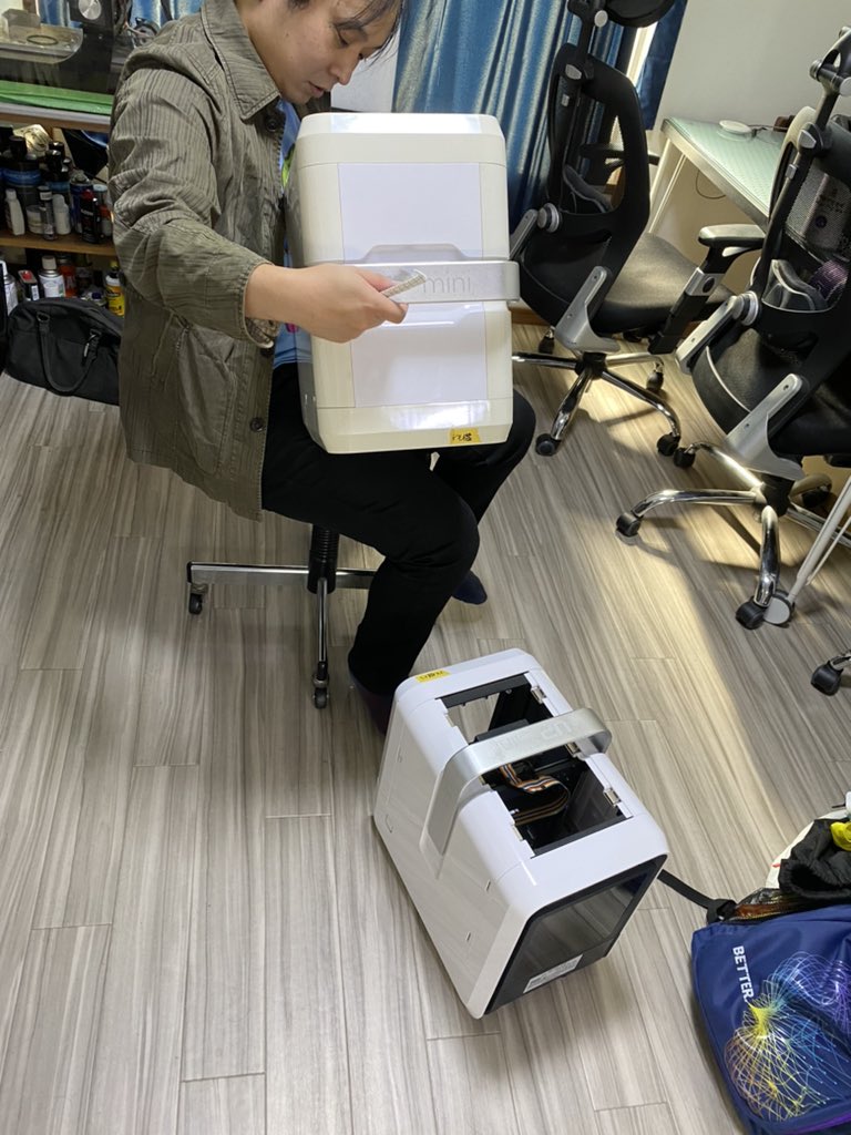 geekkamata's tweet image. また新しい3Dプリンターが届きました（笑）