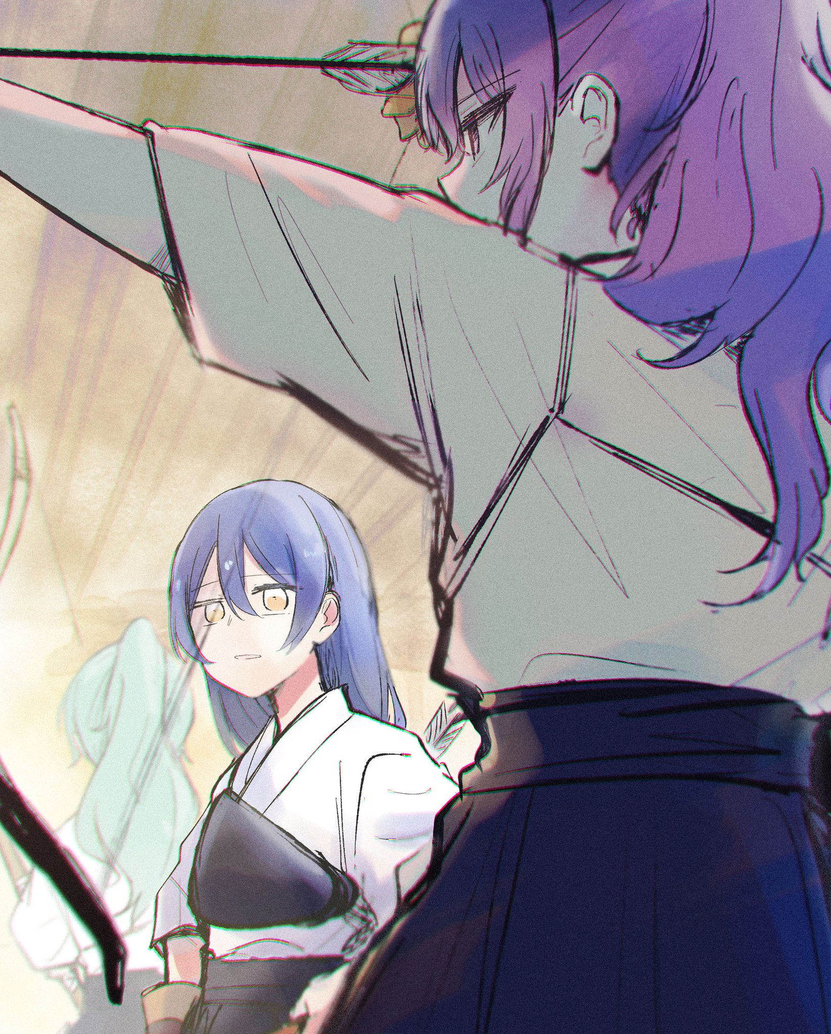 本物保証，新作登場 プロセカ 朝比奈まふゆ ノーブルアート 54 53 弓道