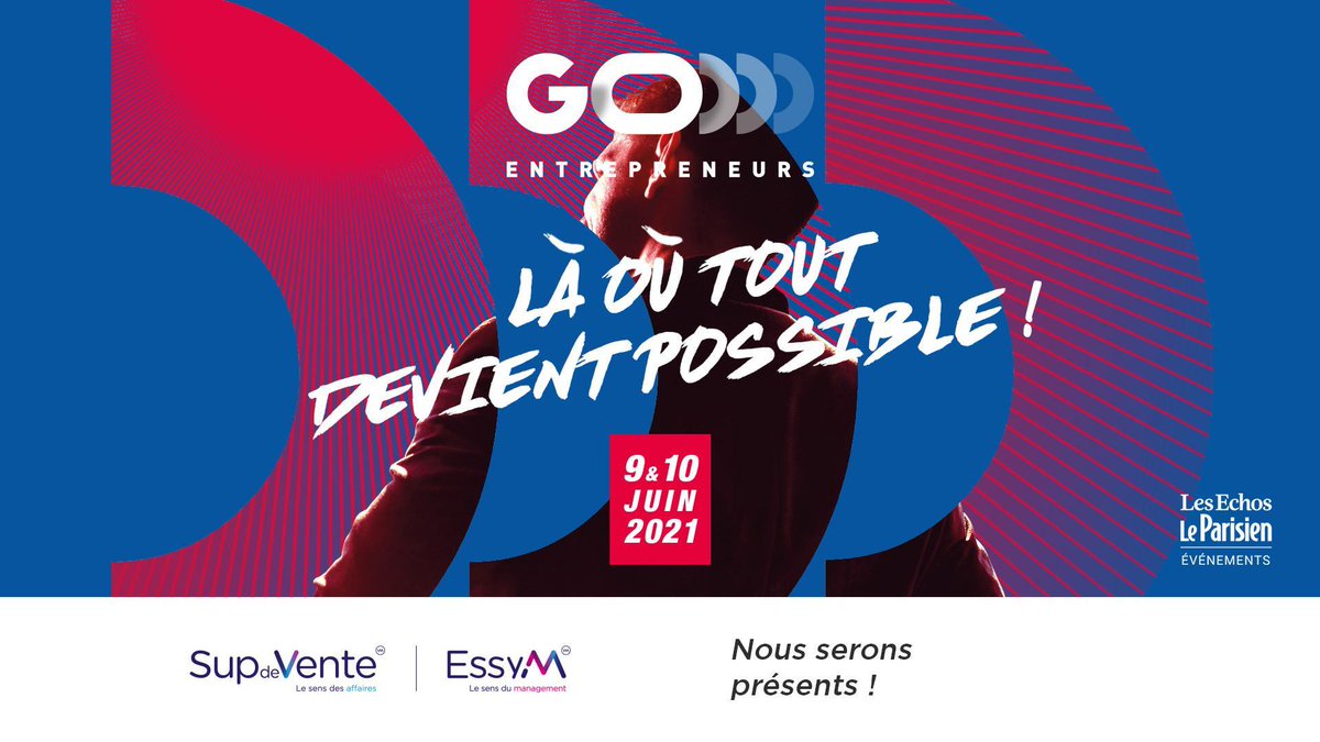 [SALON DES ENTREPRENEURS]
Le salon des entrepreneurs, c'est maintenant ! Et nous y sommes présents !
🖥Une édition 100% digitale
👉Inscription gratuite : event.go-entrepreneurs.com/paris2021
👉Programme : event.go-entrepreneurs.com/paris2021/sess…
#entrepreneurs #goentrepreneurs