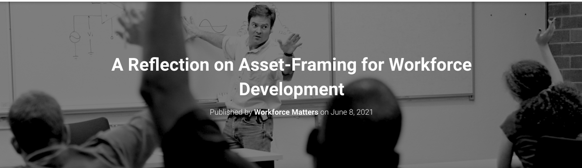 WFMFunders's tweet image. How can we re-frame conversations about workforce development to advance racial equity? Check out highlights from our recent workshop with @BMeCommunity #fundworkforceequity 

Learn More: workforce-matters.org/a-reflection-o…