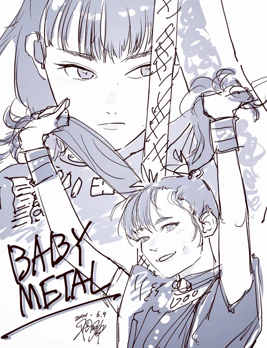 #BABYMETAL #babymetal_fanart #ベビーメタル #SUMETAL #MOAMETAL 