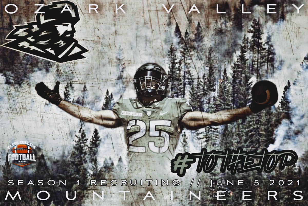 Huge couple of days of recruiting for Ozark Valley, looking forward to getting this team on the field!!! #TOTHETOP #ECFLsim