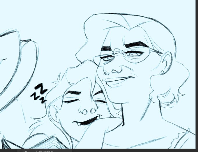 i know they probably dont sleep canonically but shhhh let me have this. 