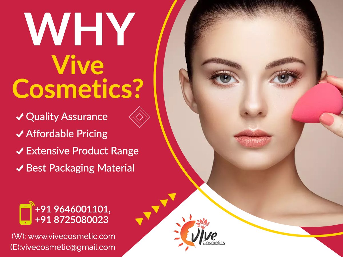 vivecosmetic's tweet image. Wondering why you should use our products, here are some of the reasons.
Contact Number – +91 98564 00001; +91 87250 80023
Email Address – vivecosmetic@gmail.com
#ViveCosmetics #ExtensiveProductRange #AffordablePricing #QualityAssurance #PackagingMaterials #QualityMedicines