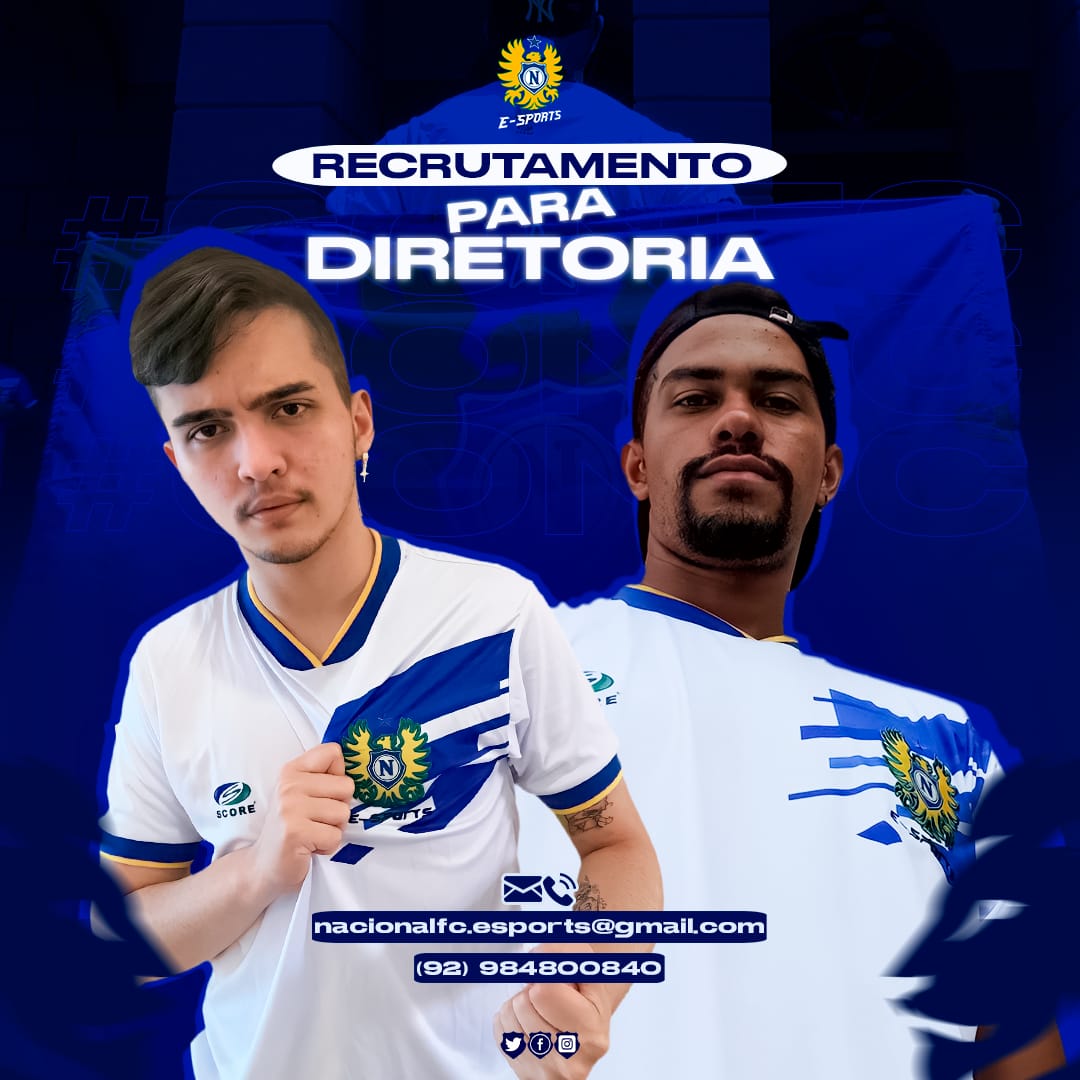 NFCeSports's tweet photo. Quer entrar para a nossa diretoria e participar dos nossos projetos para os E-Sports? Essa é a sua chance! 😃
Entre em contato pelo número 92 984800840 ou nosso e-mail: nacionalfc.esports@gmail.com 
Estamos te aguardando! 💙🦁
 #nacionalfutebol #amazonas #nacionalfcesports #GoNFC https://t.co/7Y7y23gYzA