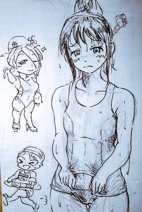 休憩落書き
うちの子達の水着事情

っていうか旧スクをむっこに着せたかっただけ 