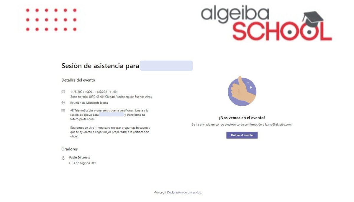 TecTimesNet's tweet image. Me parecieron super interesantes estas nuevas funcionalidades de #MicrosoftTeams : Webinars y PowerPoint Live👉 bit.ly/3w27YfQ
.
Capturas de registro a Webinar de Teams. Se pueden descargar reportes de registro y de conexión 👏
.
Gracias @LauchaCarro 🙌
.
#Microsoft