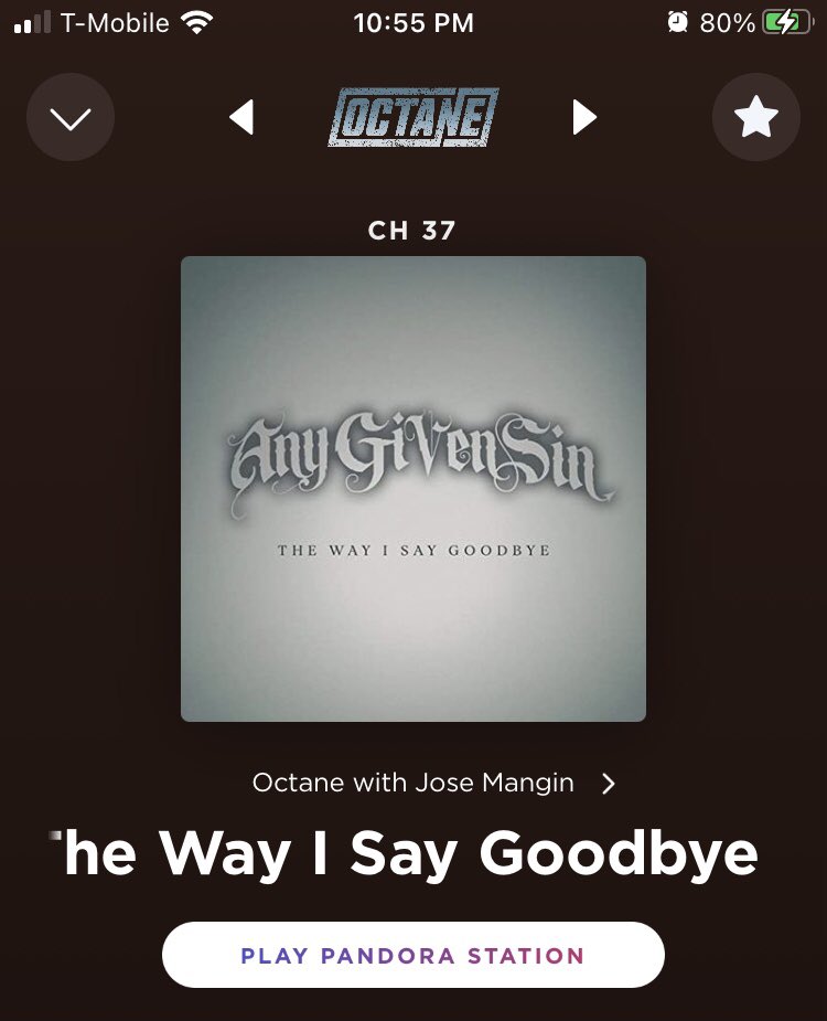 queensgoth's tweet photo. You @josemangin are the man!! Thanks 4 hearing the plea of this #Sinner by playing @anygivensinband #TheWayISayGoodbye & also for the shout out to us!!! @SXMOctane #Biguns we’re comin 4 that top spot #AnyGivenSin #TWSIG #Sinner4Life #JoseManginRulz #SinnerNation https://t.co/SaklMNE5Oh