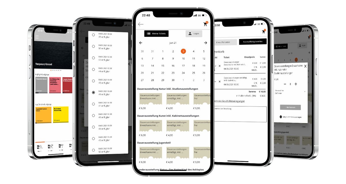 Das Modul des #KULDIGAppCreator zur Anbindung des #Besuchermanagmentsystem @GomusGo ermöglicht Besucher*innen den Ticketkauf  über eine #App. Das @MuseumWiesbaden  nutzt nun diese Integration zum Erwerb von Tickets und Zeitfenstertickets. bit.ly/3g430K0