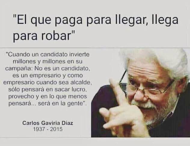 JesusPoolMoo's tweet photo. “El que paga para llegar, llega para robar” https://t.co/n5nGrn9vKA