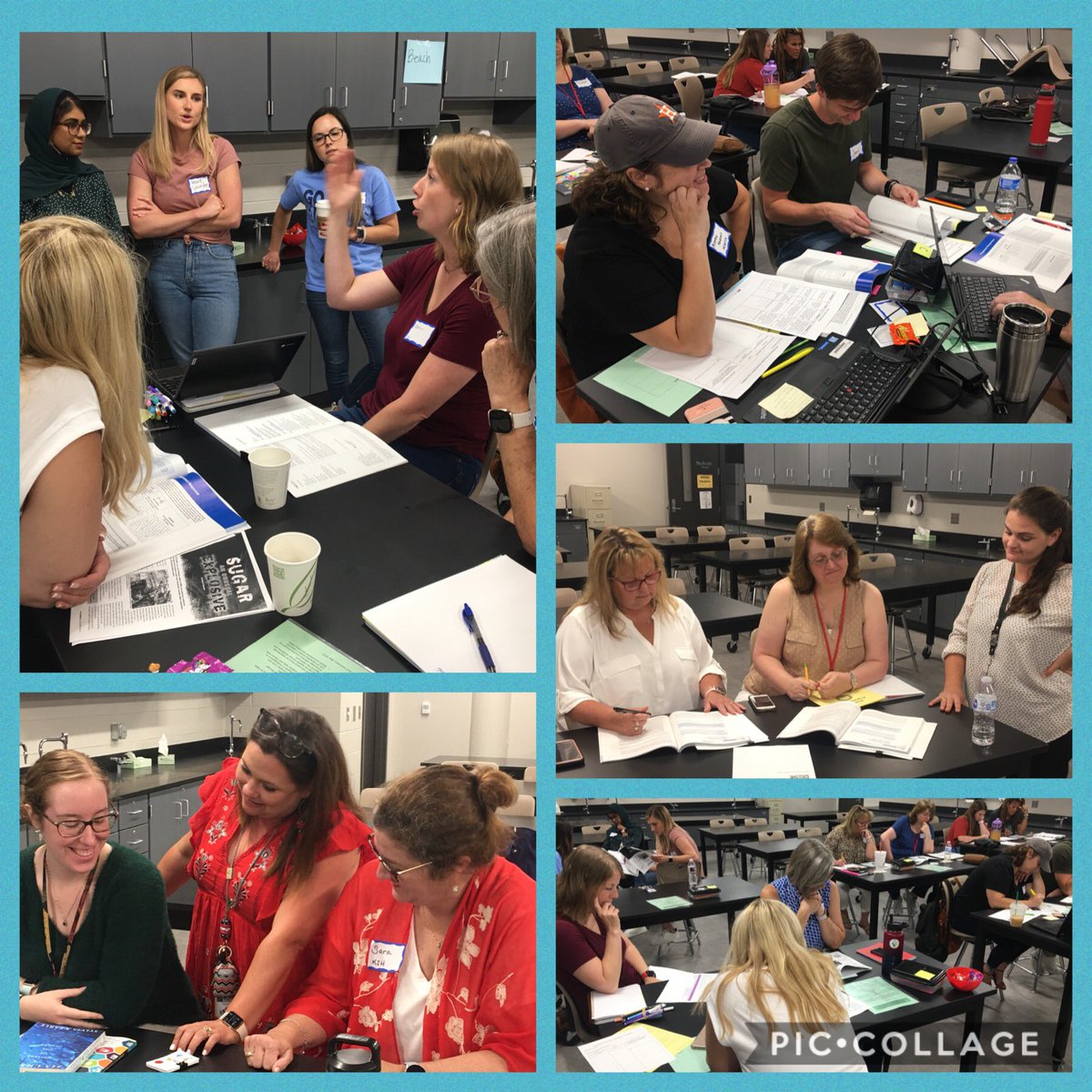 Ski_Science's tweet photo. KJH Science β€ PLC Learning Labs. Monday with my 6th gr. team, Tuesday with my 7th grade. team. #kjhpride #kjhsci @charter2005 @clewis_KISD @SecScienceKISD @LennoxSci https://t.co/bf5BmhbuMR