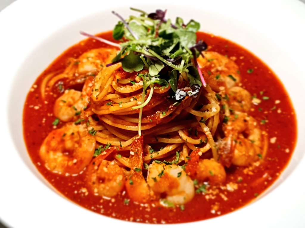 탱글탱글한 새우가 듬뿍듬뿍 들어간 새콤한 쉬림프토마토
단돈 7,500원! 
면추가 무료인건 안비밀!